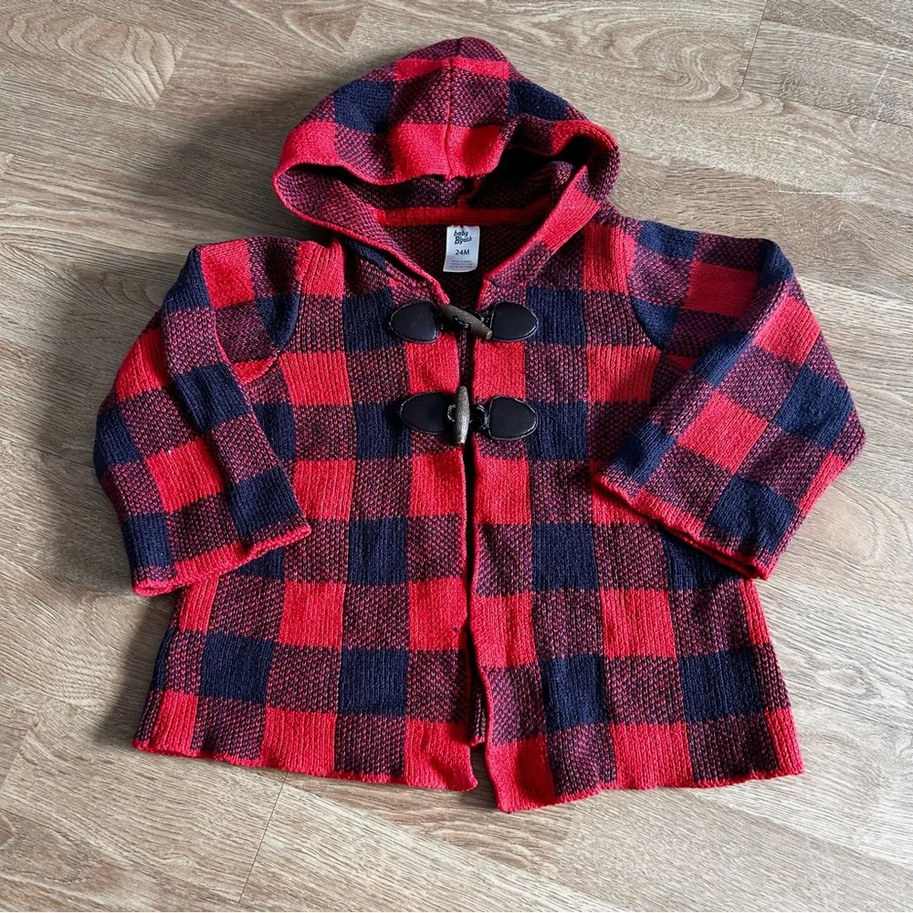 OshKosh B'gosh Red and Blue Checkered Hoodie